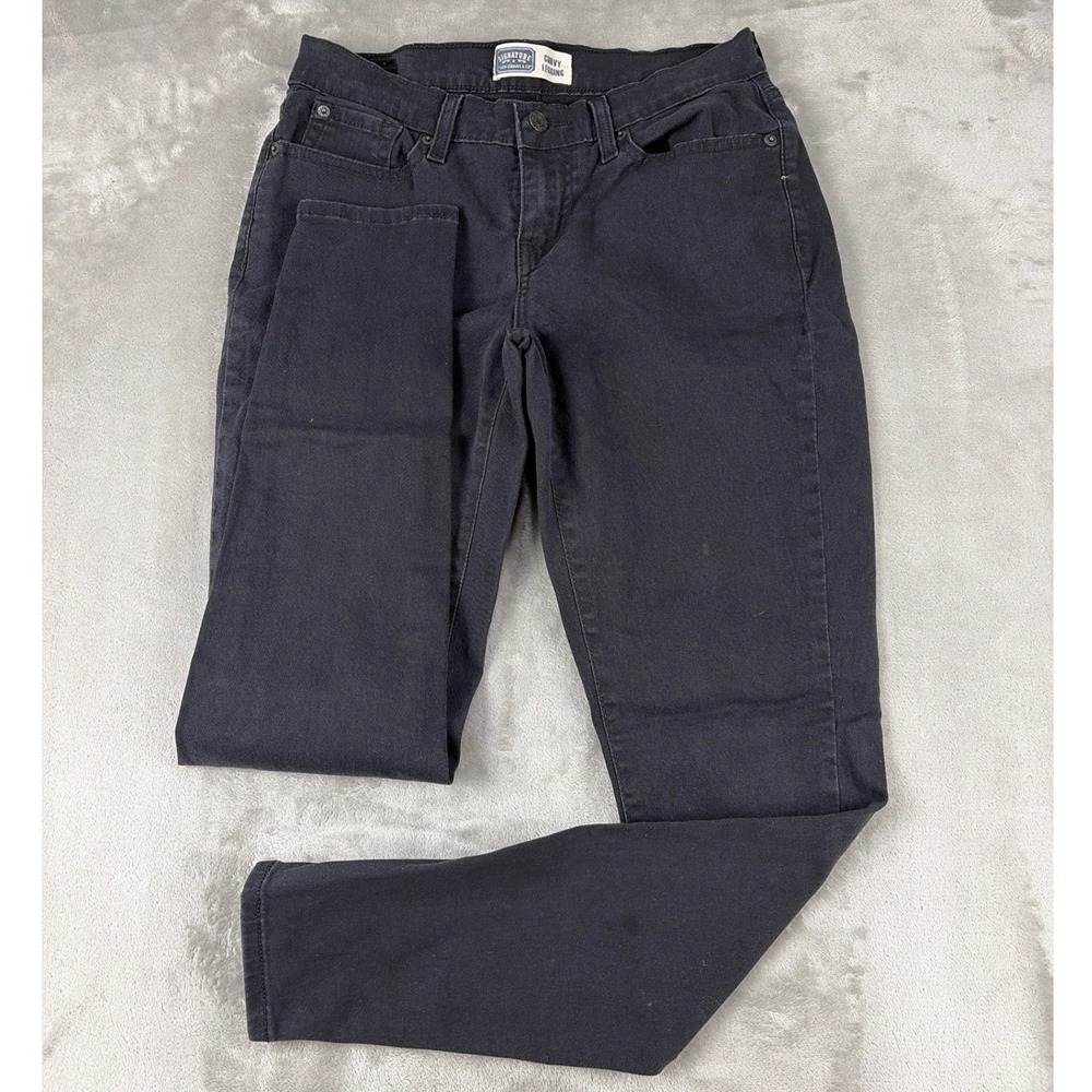Signature‎ by Levi Strauss & Co. Curvy Legging Black Jeans Womens Size 8 Skinny